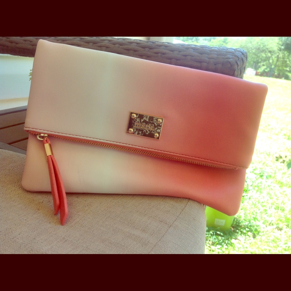 Coral Pink Mark Handbag